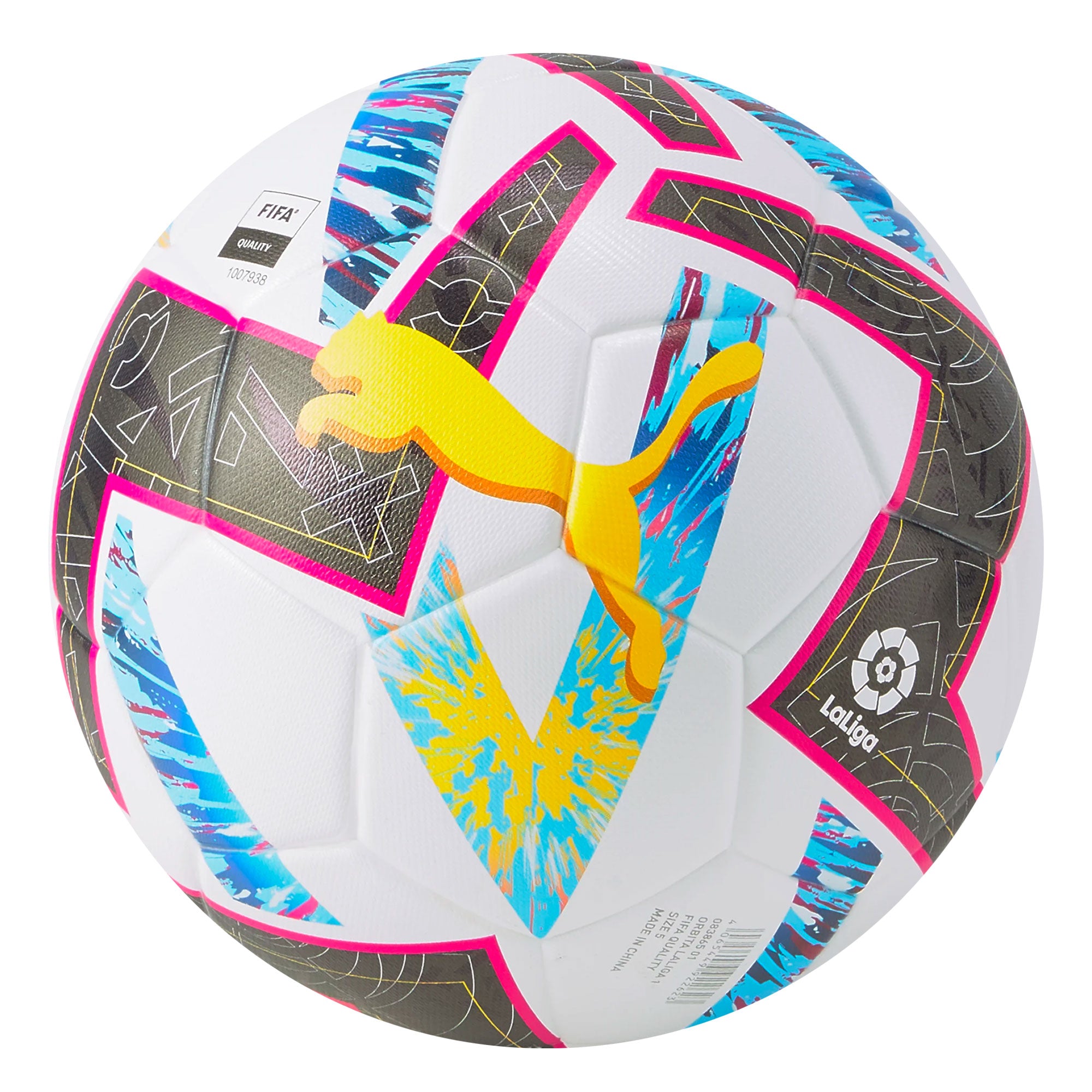 PUMA Orbita La Liga 1 Ball White/Blue - Image 2