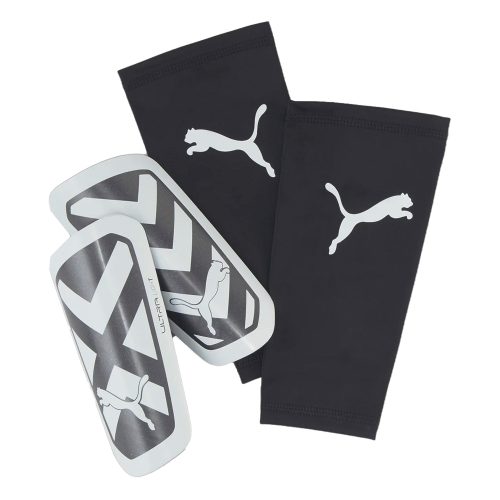 PUMA Ultra Light Sleeve Shin Guards White/Black