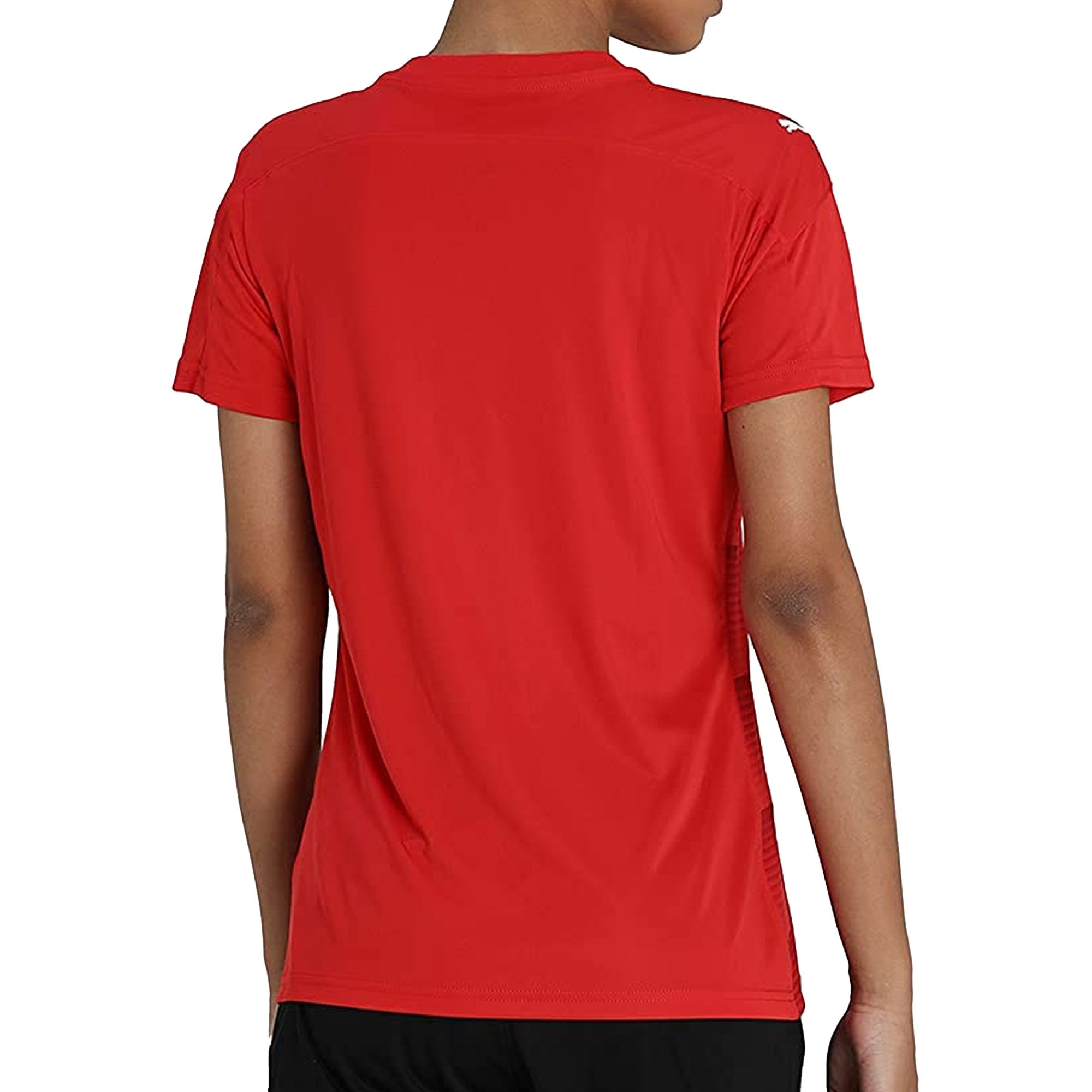 PUMA Women's Team Final 2021 Graphic Jersey Rogue/Chili Pepper - Image 2