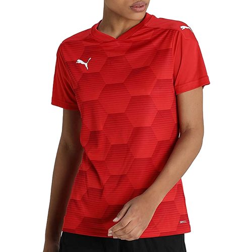 PUMA Women's Team Final 2021 Graphic Jersey Rogue/Chili Pepper