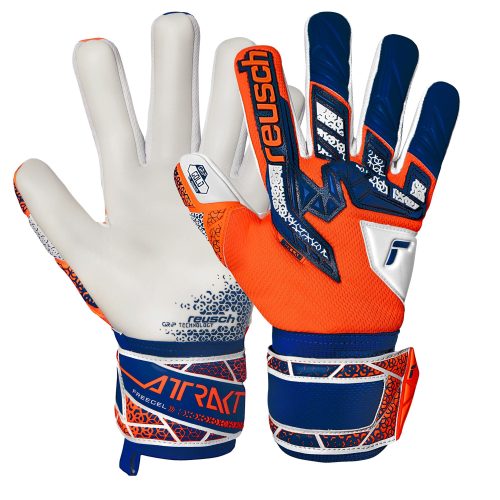 Reusch Attrakt Freegel Gold NC Goalkeeper Gloves Shocking Orange/Energize Blue