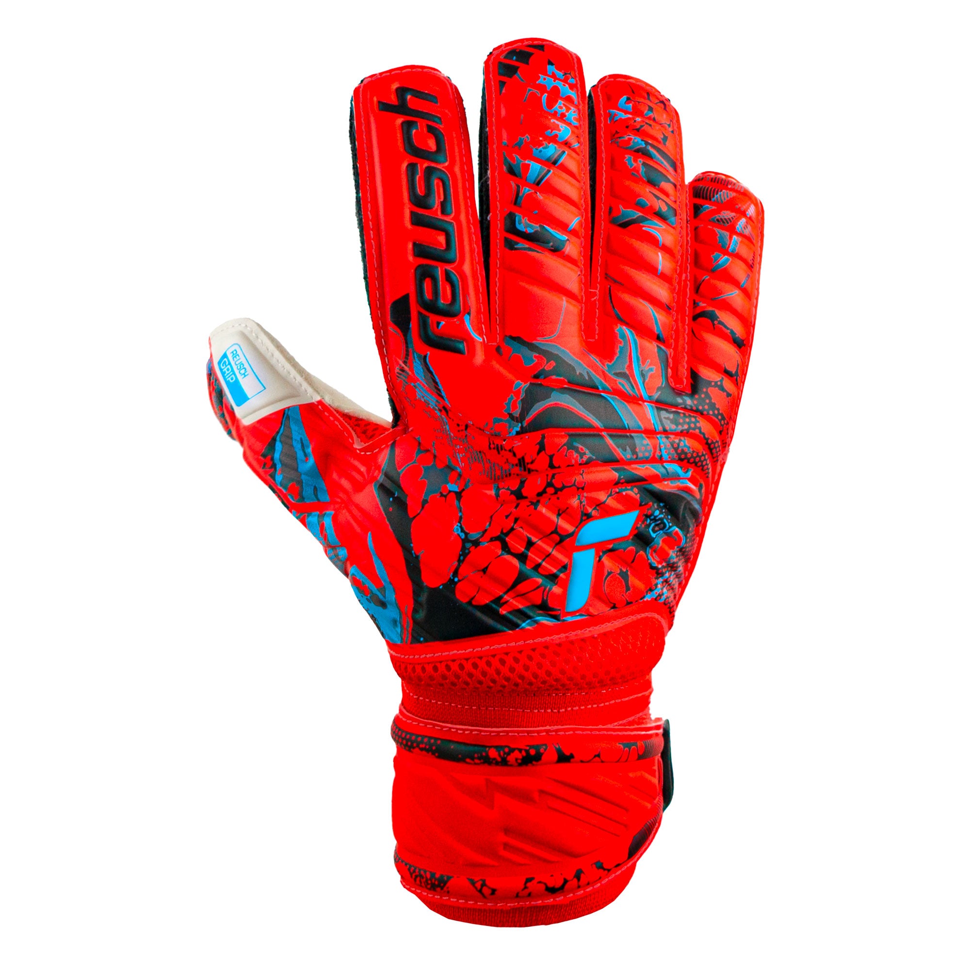 Reusch Men's Attrakt Grip Goalkeeper Gloves Red - Image 2