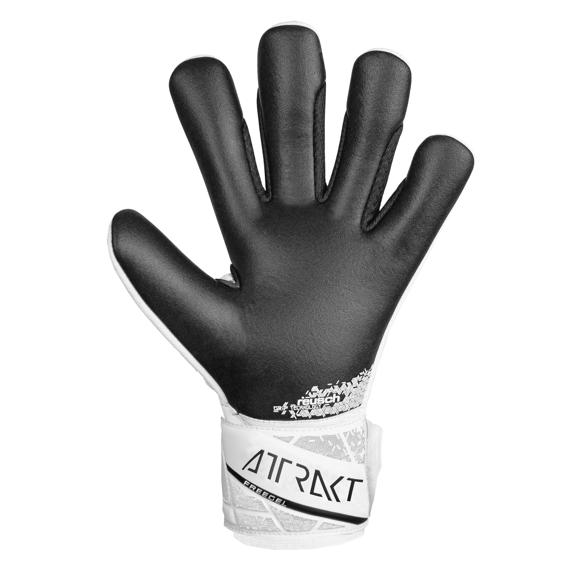 Reusch Men's Attrackt Freegel Silver Goalkeeper Gloves White/Black - Image 3
