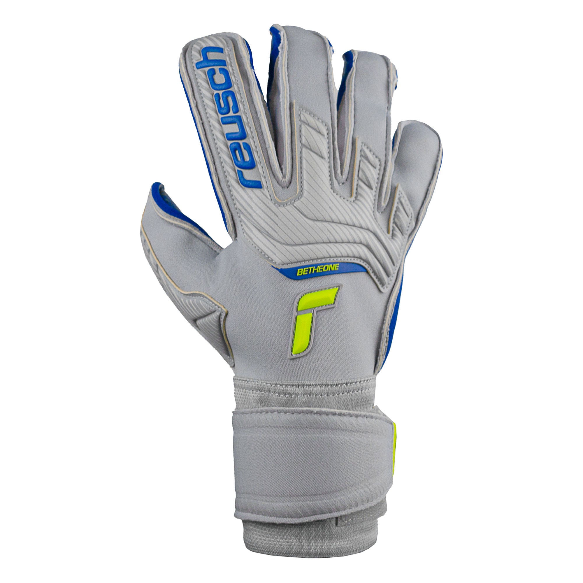 Reusch Men's Attrakt Gold X Evolution Cut GoalkeeperGloves Grey/Deep Blue - Image 2