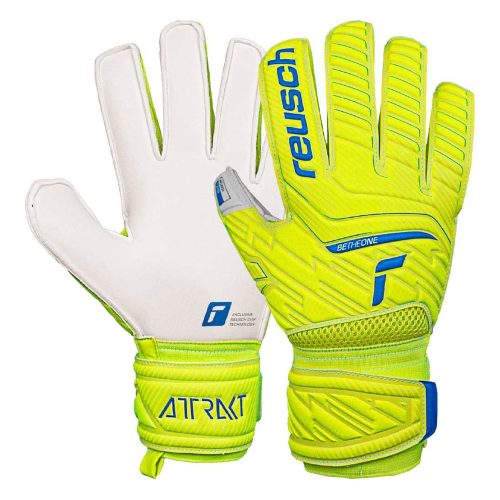Reusch Men's Attrakt Grip Goalkeeper Gloves Yellow/White