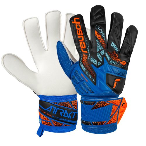 Reusch Men's Attrakt Starter Solid Goalkeeper Gloves Blue/Black