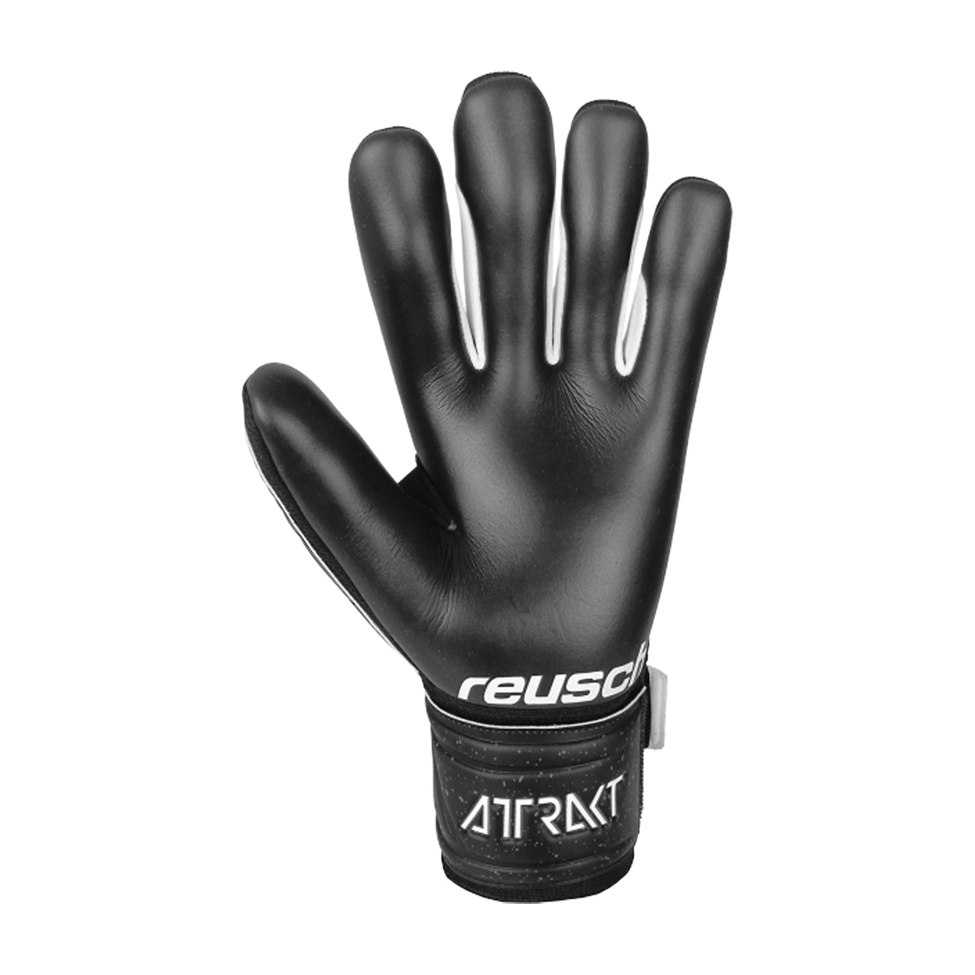 Reusch Men's Goalkeeper Attrakt Infinity Fingersave Goalkeeper Gloves Black/White - Image 3