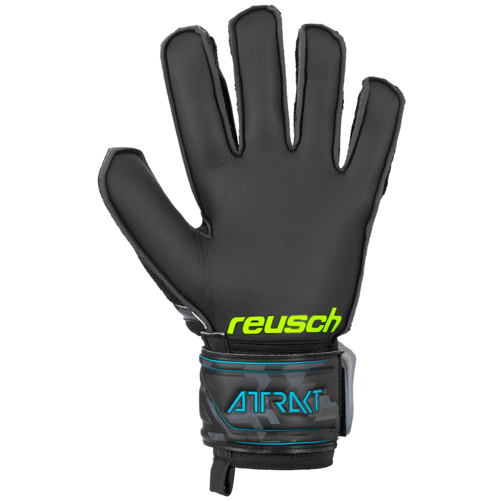 Reusch Men's Goalkeeper Attrakt SD Gloves Black/Lime - Image 2