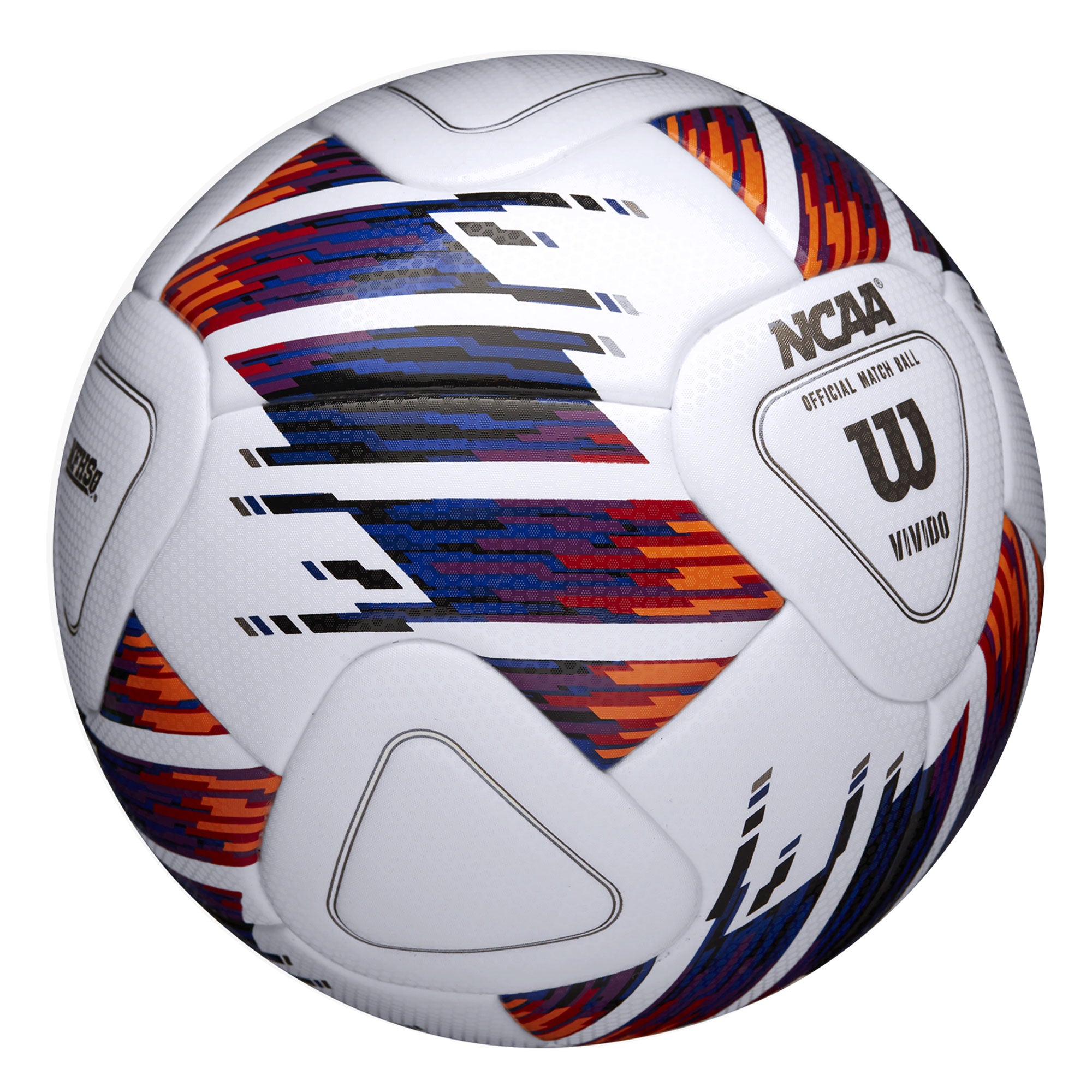 Wilson NCAA Vivido Official Match Ball White/Purple - Image 3
